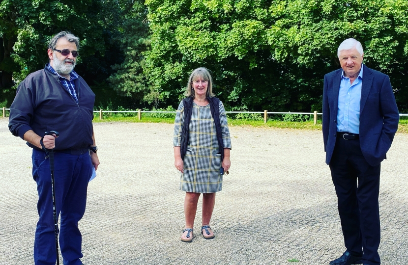 Cllrs Mark Whittington, Sue Woolley and Ray Wootten