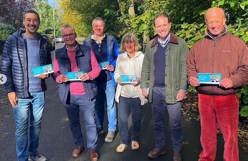 Matthew with some of the St Wulfrum's campaign team