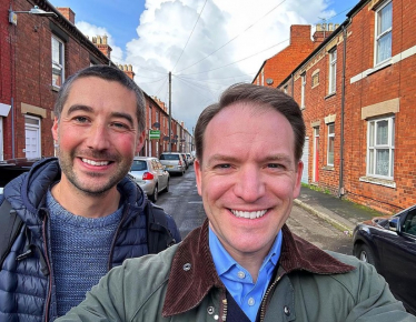 Matthew with MP Gareth Davies